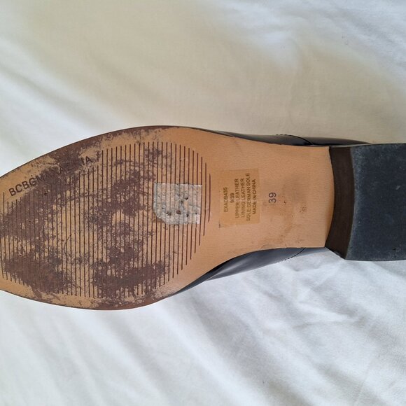 BCBGMaxAzaria Patent-Leather/Faux-Fur Mules - Picture 2 of 6